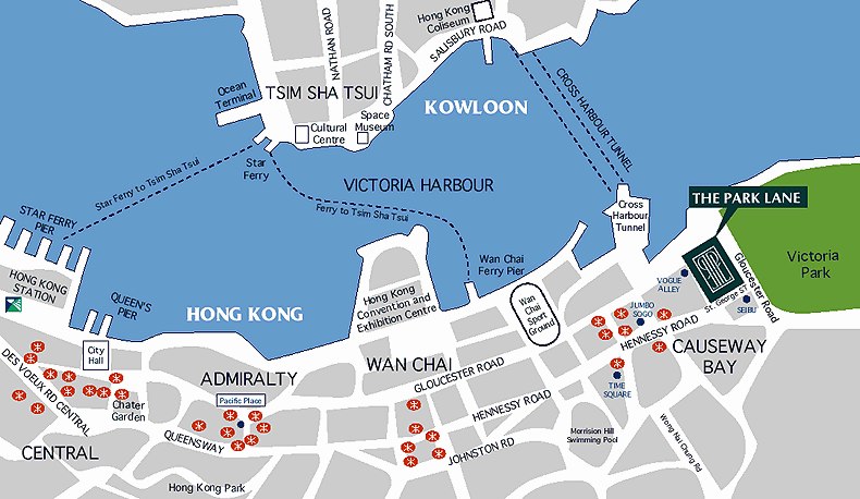 Map of The Park Lane